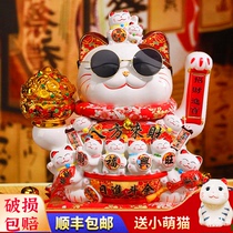 日本要师窑招财猫陶瓷摆件生日礼物结婚开业创意摆件家居饰品