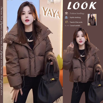 宽松保暖外套设计感面包服俏丝蔓