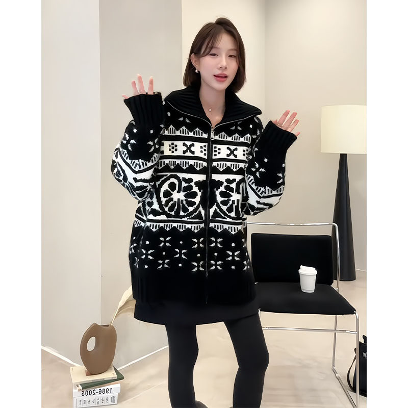 秋冬2025新款时尚气质百搭慵懒风软糯针织开衫女韩系宽松毛衣外套,女装/女士精品,毛衣,淘宝优惠券,粉丝福利购,淘宝优惠卷