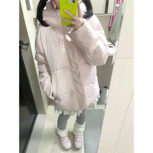 韩国高级感短款 连帽羽绒棉服女冬2025年巨好看超火小香风百搭外套