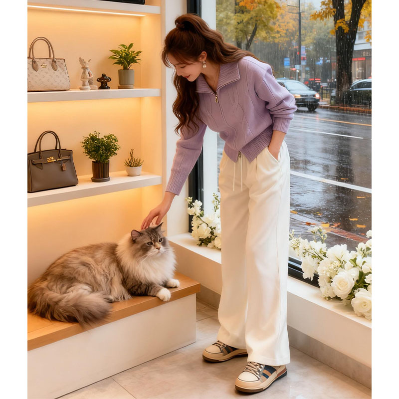 秋冬2025新款时尚休闲炸街套装女