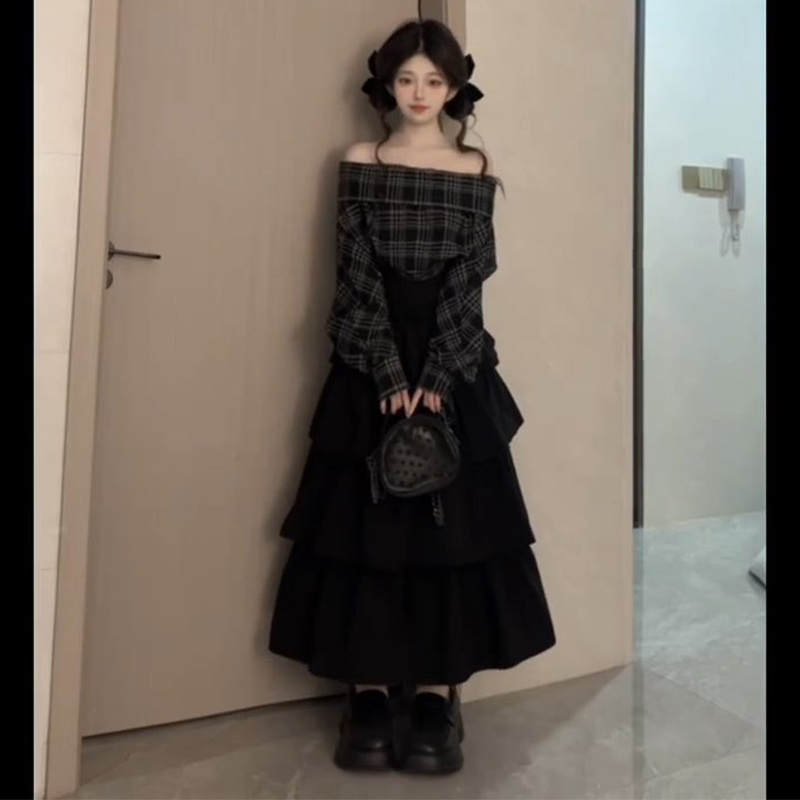 秋冬2025新款气质女神范套装裙女