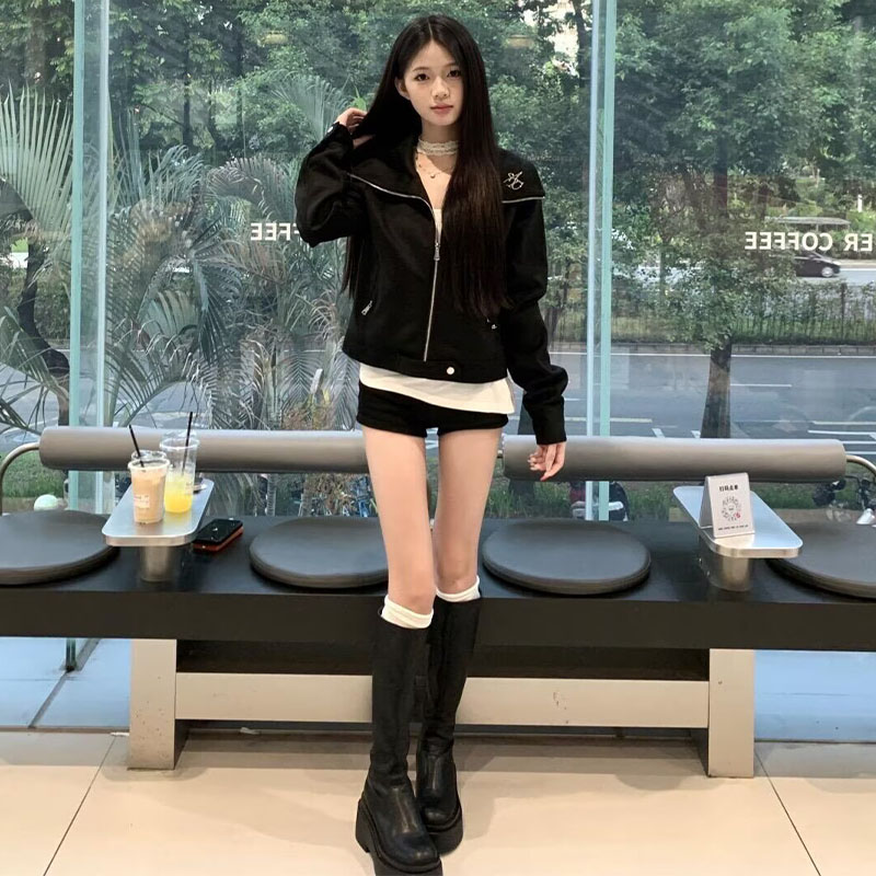 秋冬今年流行爆款女士夹克短外套
