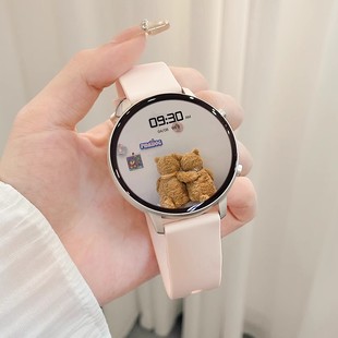 一讯牵智能手表女士款时尚多功能可通话支付血压心率血氧监测计步运动手表环适配iOS 安卓