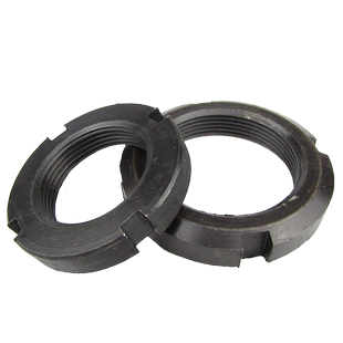 国标GB812圆螺母开槽锁紧螺母四槽止退螺母M10-M52/M55---M200