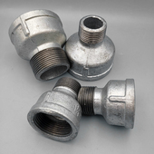 镀锌内外丝管古变径大小头玛钢异径外丝直接管箍水暖管件