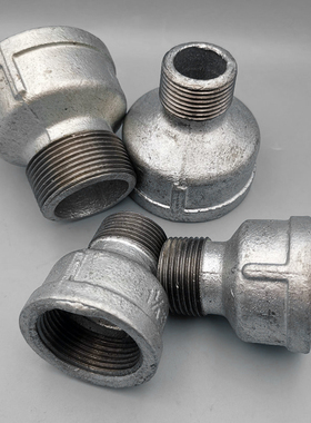 镀锌内外丝管古变径大小头玛钢异径外丝直接管箍水暖管件