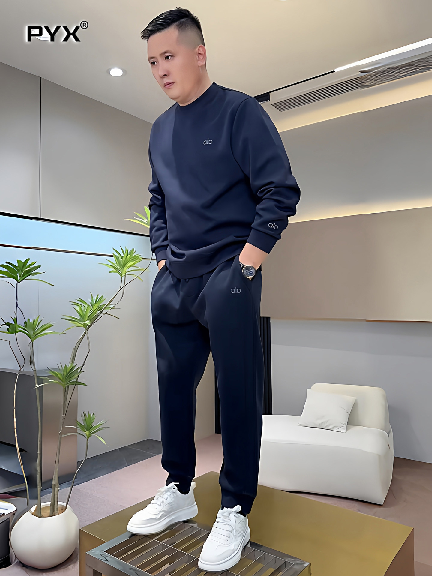 高端休闲运动套装男士2025新款春秋冬季卫衣卫裤穿搭一整套男款潮