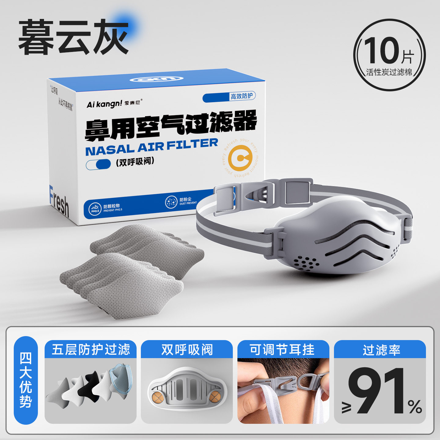 【解放口部】防过敏专用鼻罩图片