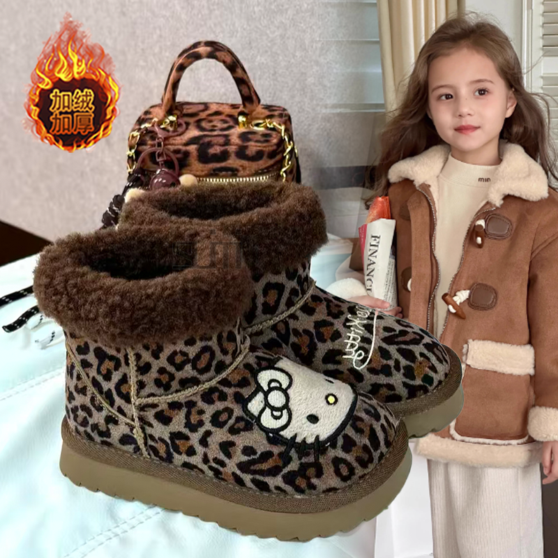 女童kt雪地靴子儿童棉鞋