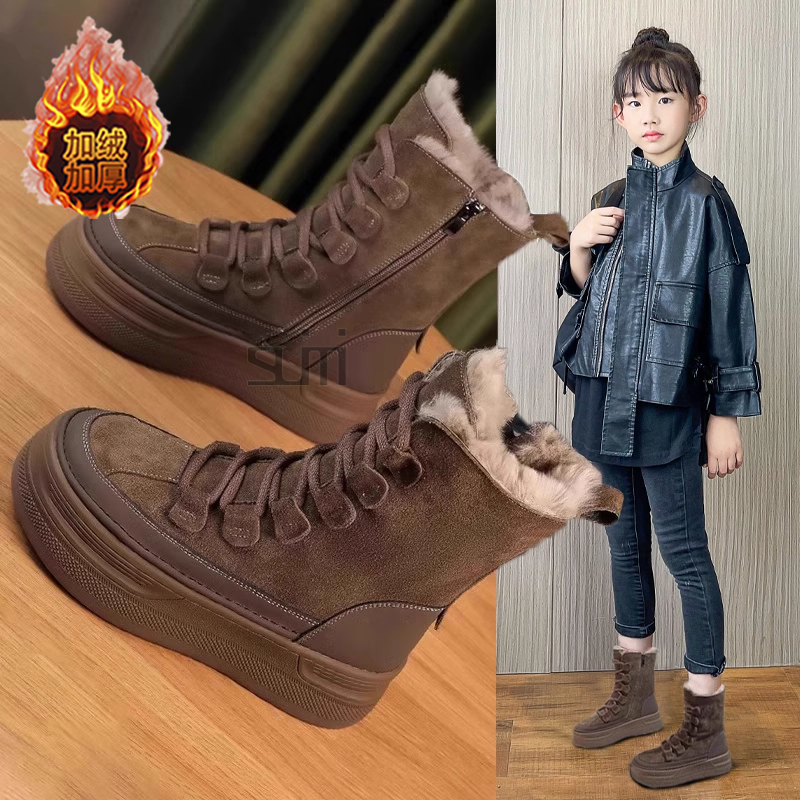 女童厚底马丁靴2025新款