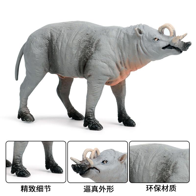 儿童玩具仿真野生动物模型鹿豚鹿猪实心静态模型塑胶动物摆件手办