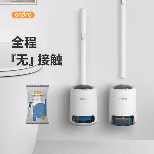 一次性马桶刷家用壁挂可抛神器无死角清洁卫生间厕所刷子2024新款