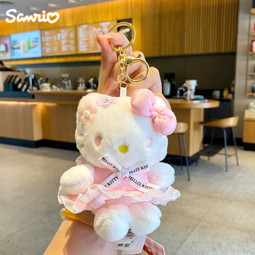 百茂正版hellokitty花朵包包挂件