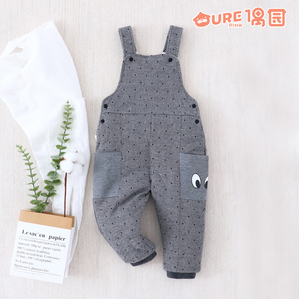 偶园婴幼儿童中厚棉长带裤