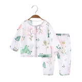 纯棉婴儿纱布空调服长袖分体套装 券后19.9元包邮