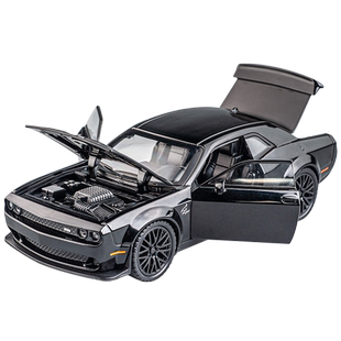 道奇地狱猫SRT挑战者合金车模 肌肉车跑车仿真汽车模型儿童玩具车