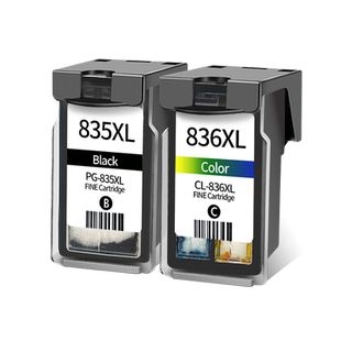 优替兼容佳能canon IP 1188打印机 PG-835 CL-836彩色835XL黑色显墨量打孔连喷可加墨连供墨盒835