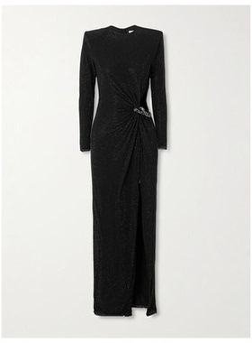 Self-Portrait 精饰网纱长款连衣裙女通勤insOL风百搭婚礼裙伴