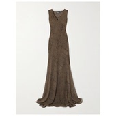 印花真丝软糯乔其纱长款 Cortana Mire 连衣裙女婚礼裙ins裙子女