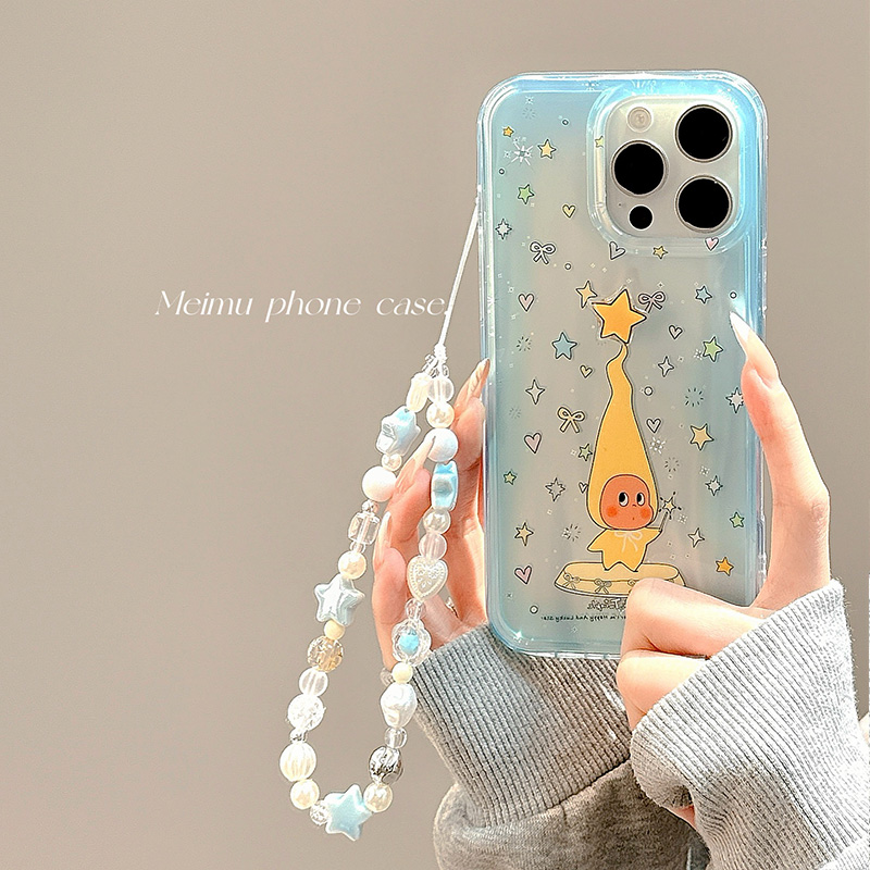 卡通可爱星星人适用苹果手机壳