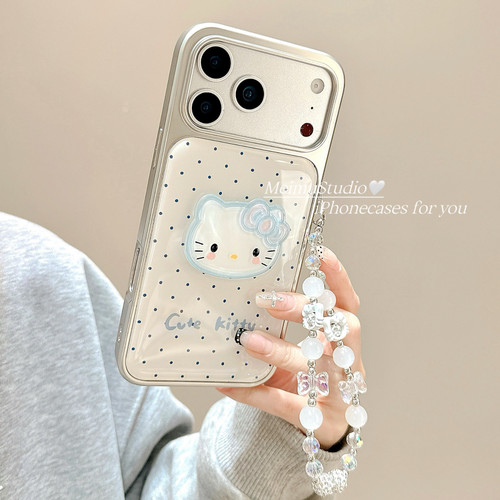 日韩波点立体KT猫适用苹果手机壳