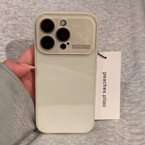 简约纯色大视窗适用苹果手机壳