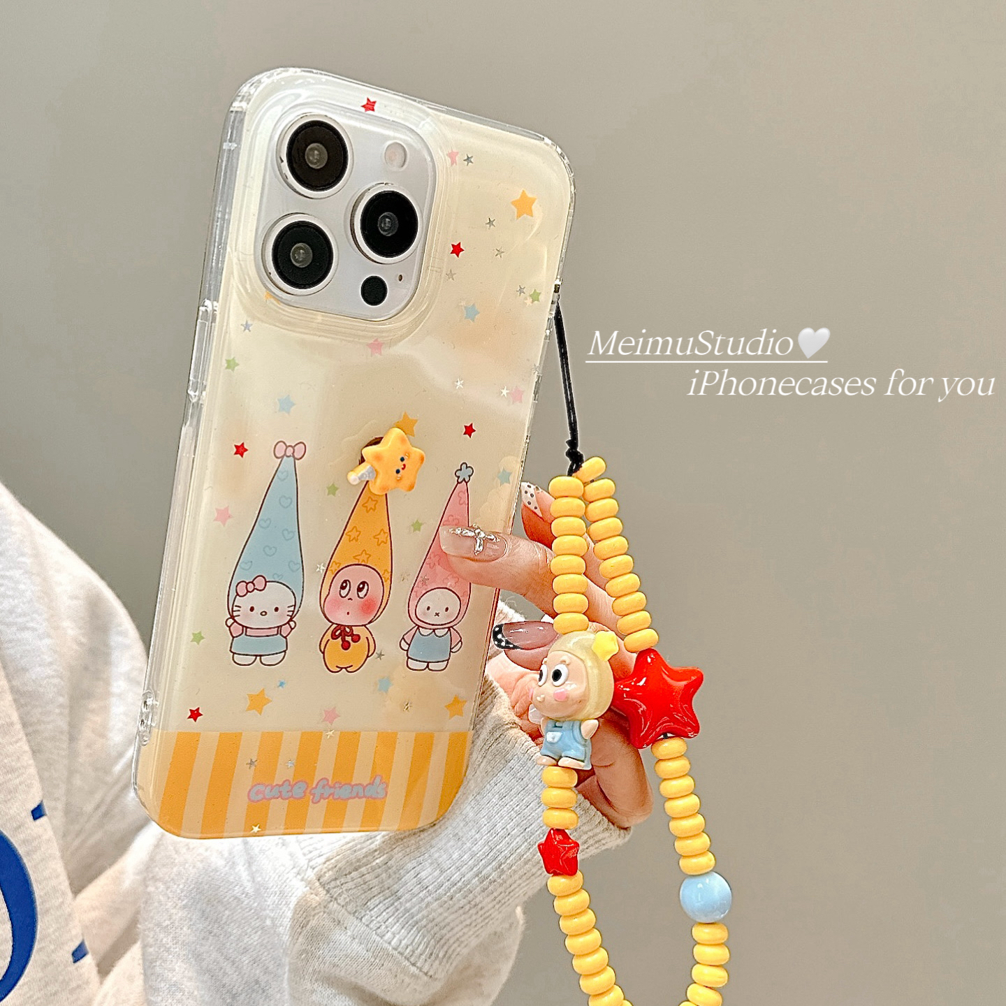 可爱星星人米菲兔适用苹果手机壳