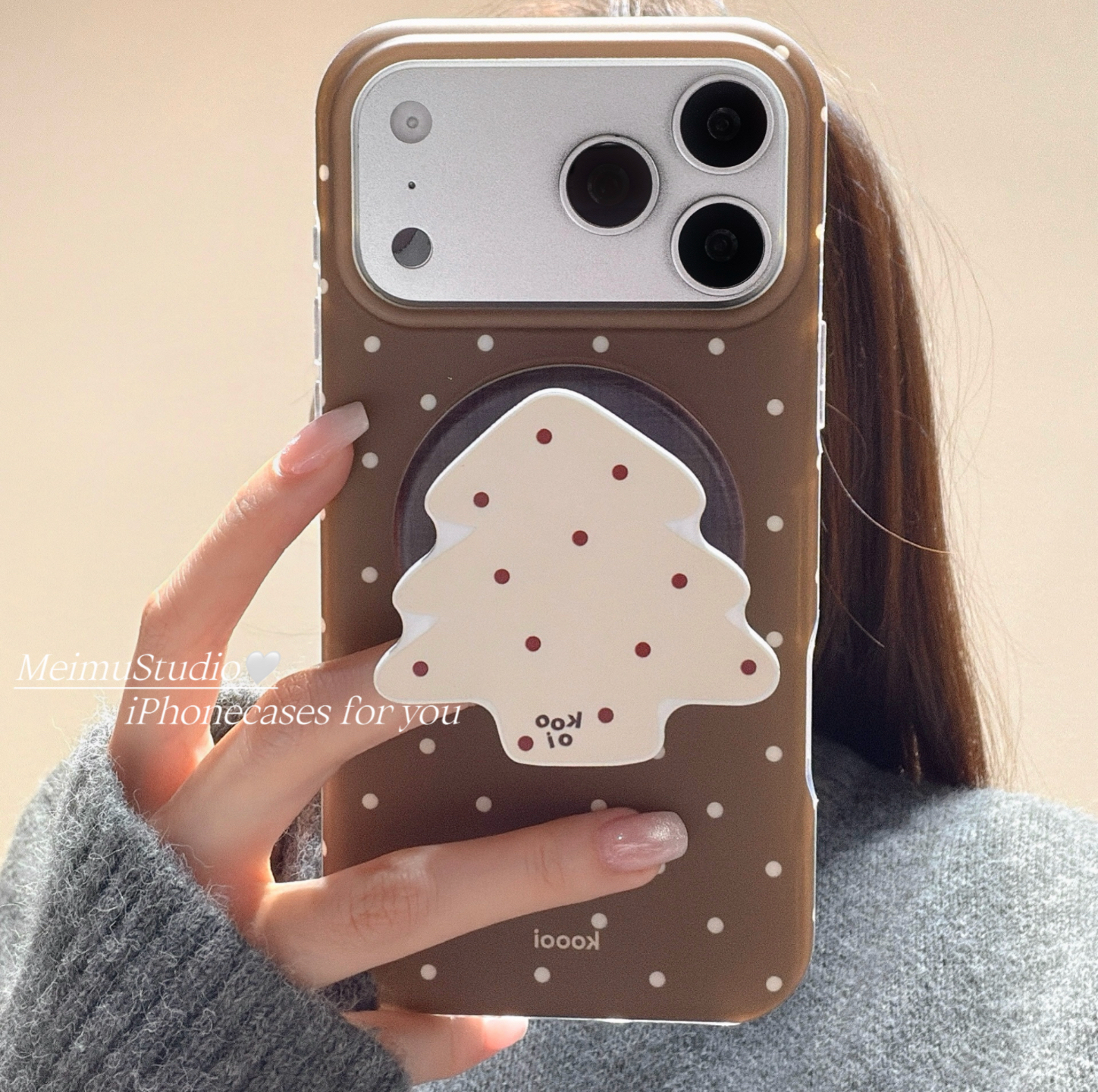 韩风ins圣诞树适用苹果手机壳