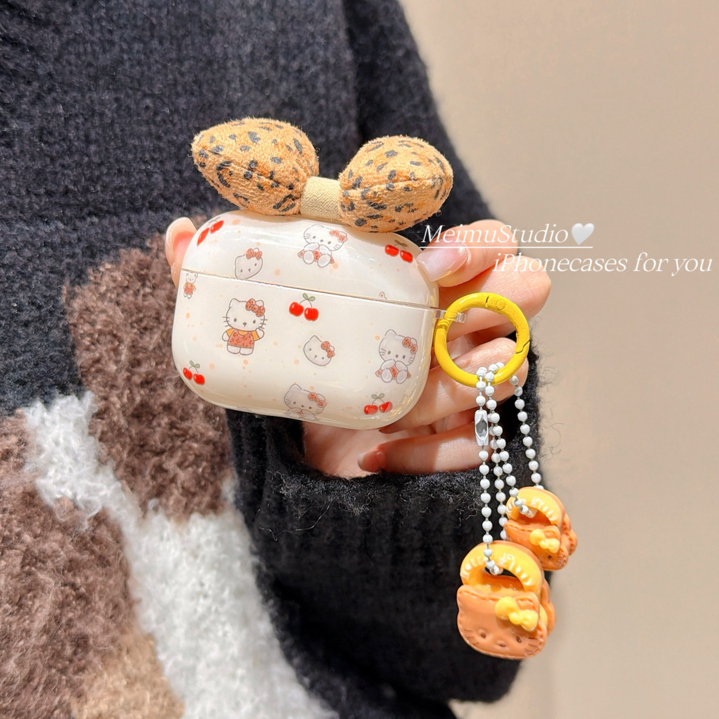 美牧日系少女可爱卡通樱桃猫咪适用苹果airpodspro3保护套蓝牙无线airpods4耳机壳通用1/2代AirPods3全包硬壳,3C数码配件,耳机保护套,淘宝优惠券,粉丝福利购,淘宝优惠卷