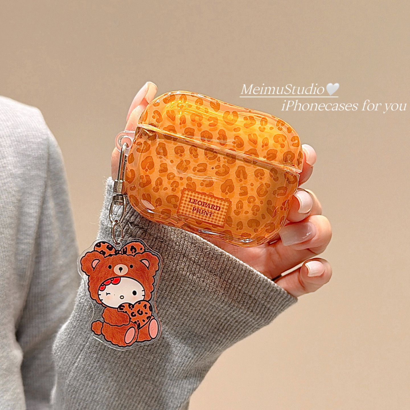 美牧秋冬复古棕色豹纹猫咪挂件适用苹果airpodspro3保护套蓝牙无线airpods4耳机壳通用1/2新三代AirPods3全包,3C数码配件,耳机保护套,淘宝优惠券,粉丝福利购,淘宝优惠卷