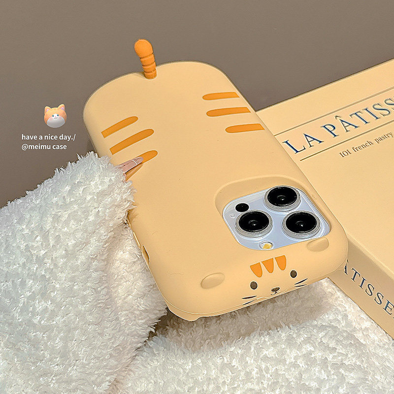 可爱卡通立体趴趴猫咪适用苹果17promax手机壳iphone15新款16少女16pro韩风14pm创意15pro简约13全包硅胶软壳,3C数码配件,手机保护套/壳,淘宝优惠券,粉丝福利购,淘宝优惠卷