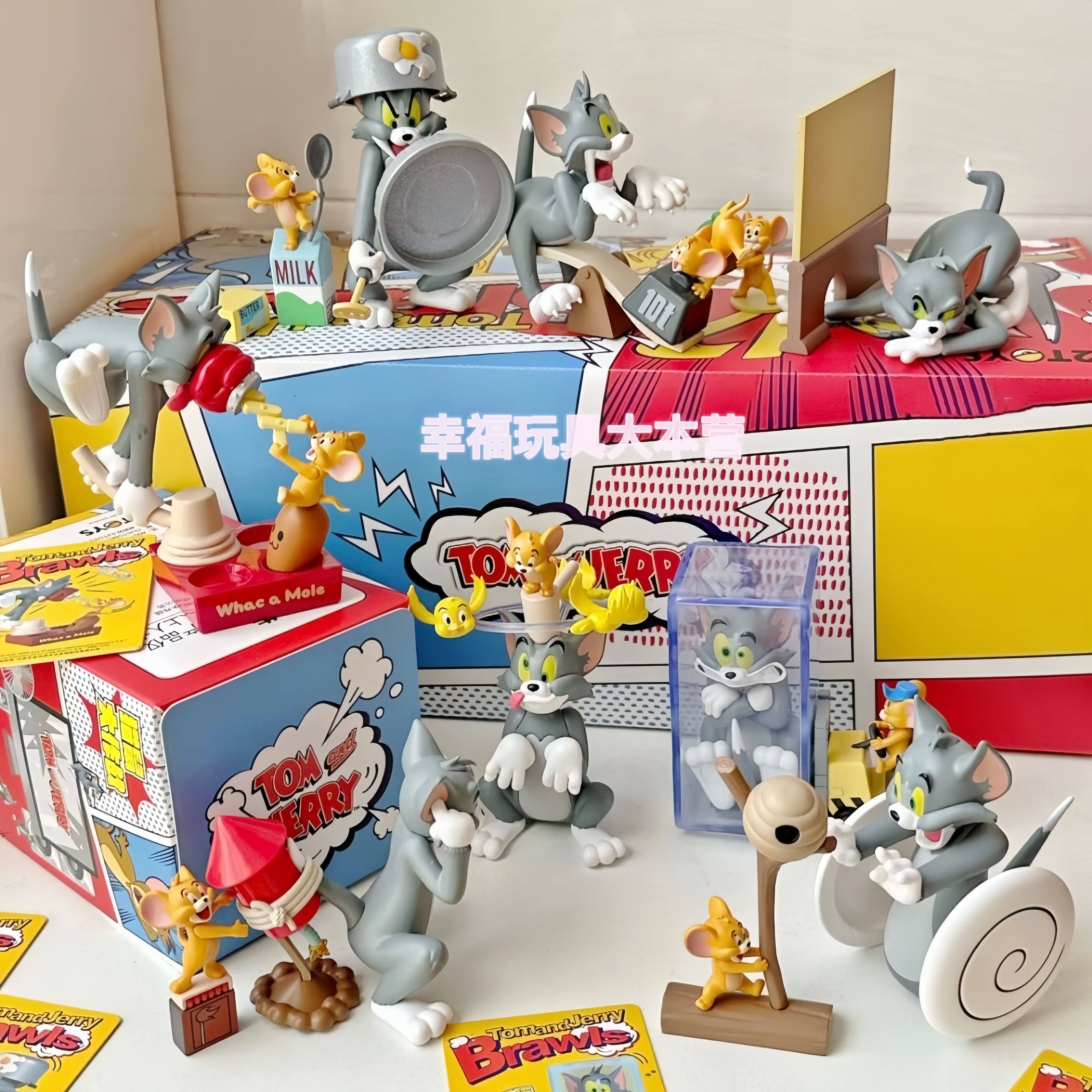 正版tom and jerry 猫鼠大作战系列盲盒潮玩手办猫和老鼠摆件礼物