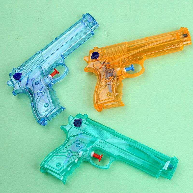 儿童水枪玩具喷水枪5岁呲水枪童年怀旧神器男孩复古透明水抢