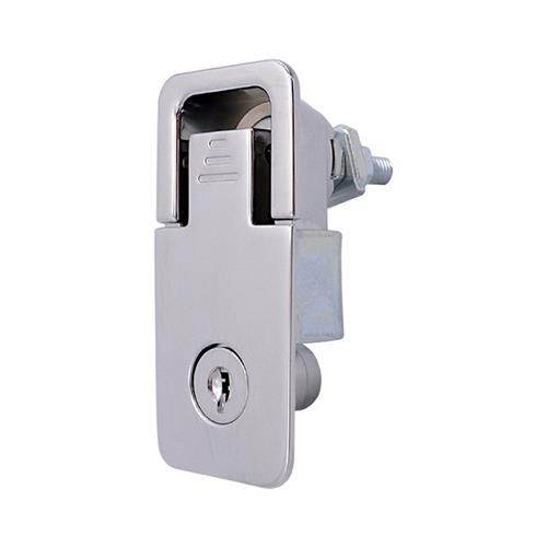 sk1-051w工业锌合金按压式旋转手柄门把手平面回压式伸缩迫紧门锁