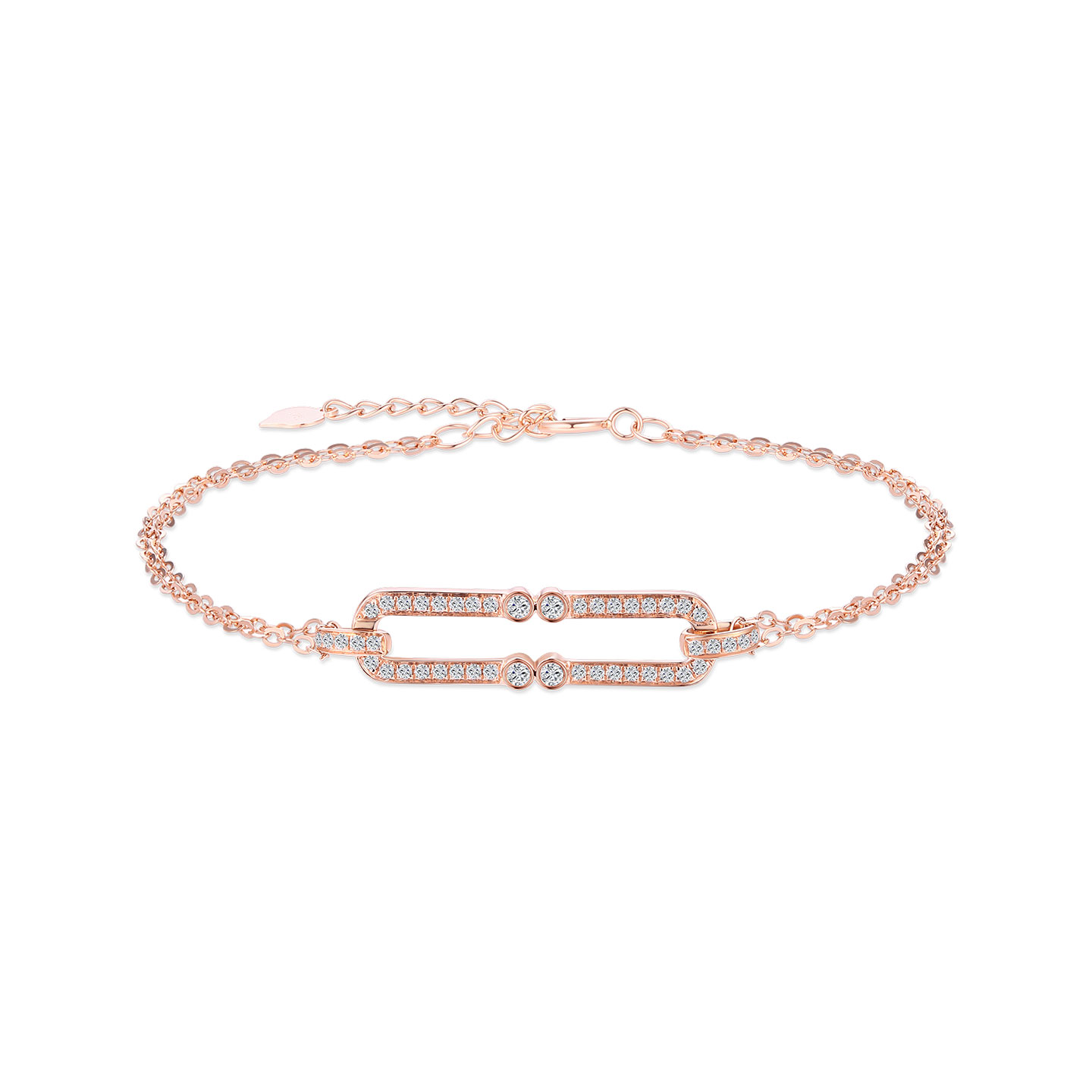 18K金钻石手链小众时尚气质送礼