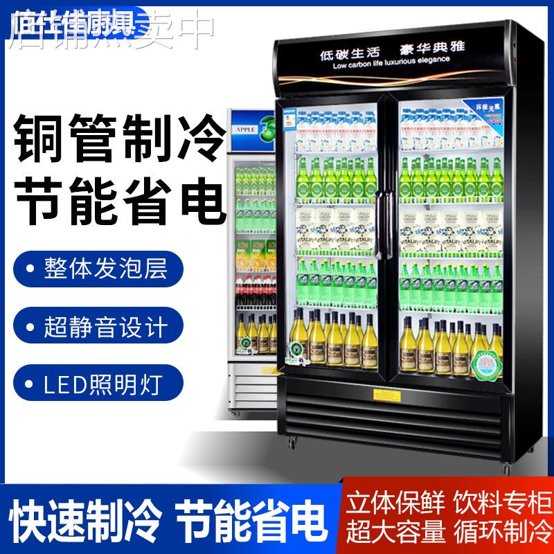 冷藏展示柜商用保鲜柜立式冰柜单门/双开门超市冰箱饮料柜啤酒柜
