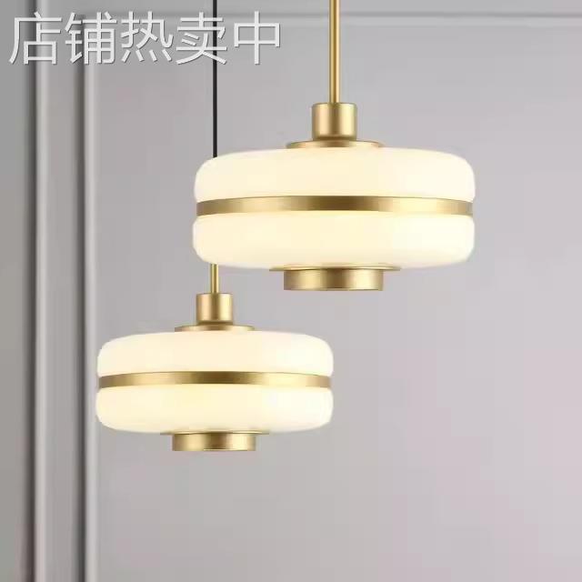 后现代书房卧室创意玻璃吊灯样板房设计师北欧简约餐厅吧台床头灯