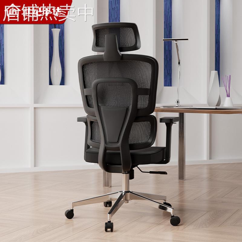 办公椅子人体工学电脑椅双背结构护腰设计电脑椅家用书房老板椅