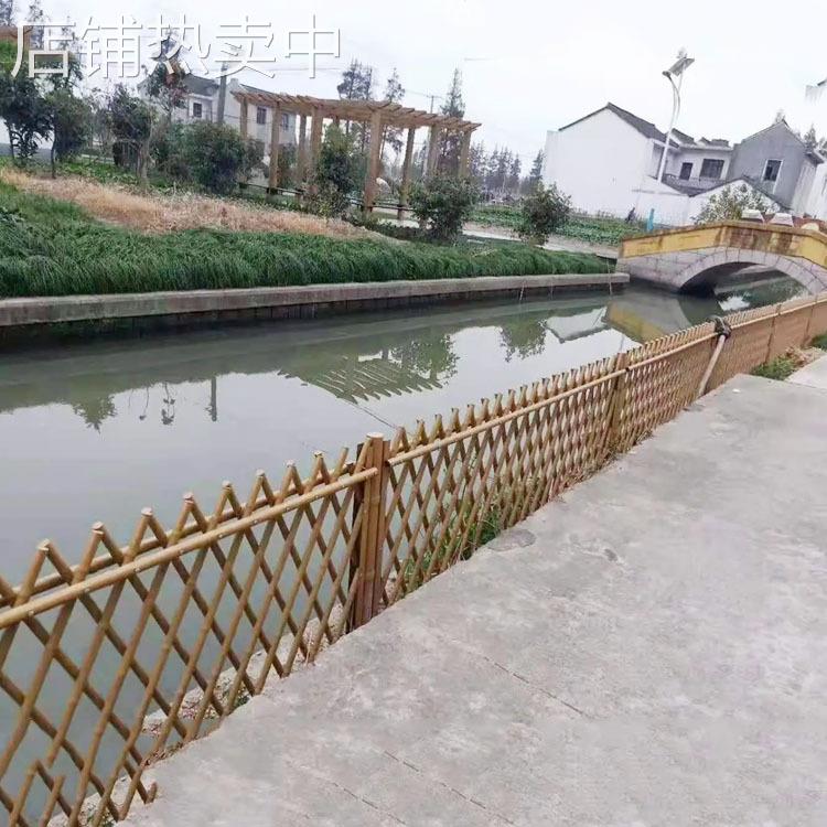不锈钢仿竹护栏新农村菜地围栏园林景观隔离栏河道景区仿竹护栅栏