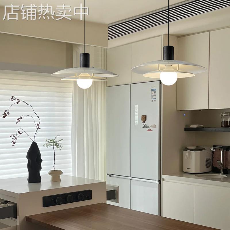 法式奶油风餐厅灯飞碟吊灯ph5中古复古现代简约轻奢餐桌长盘吊灯