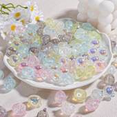 韩版 渐变高弹力扎头发头绳少女百搭卡通皮筋发圈马尾发绳小熊珠子