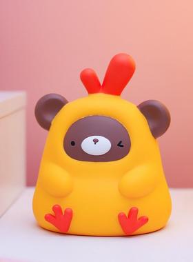 萌宠伪装小鸡摆件树脂工艺品桌面装饰品奖励学生节日礼物