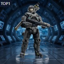 光环5榴弹炮兵士官长致远星斯巴达B312贵族小队可动手办模型玩具