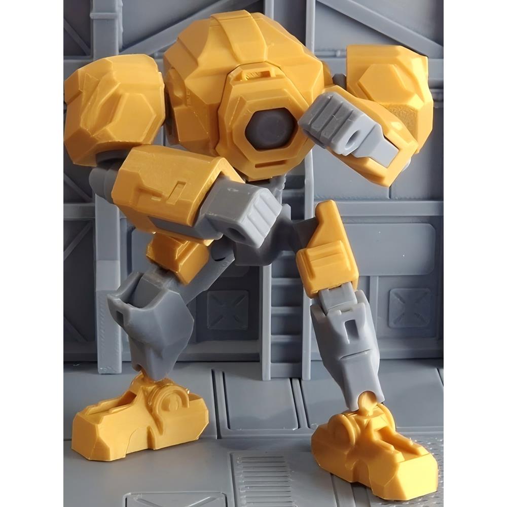 3D打印男孩玩具模型多关节可动DIY高达人偶拼装桌面摆件解压手办