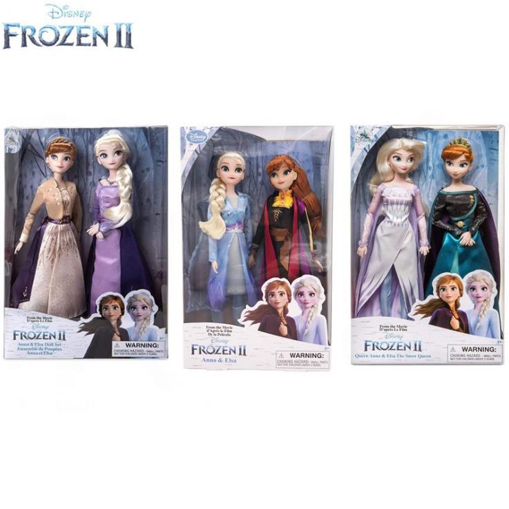 新品冰雪奇缘艾莎公主娃娃爱莎安娜玩偶女王人偶摆件手办女孩玩具