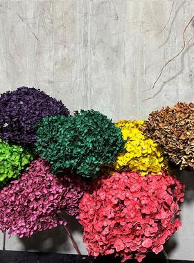 天然绣球永生花干花花束北欧日式家居店铺茶社婚庆高档布景软装饰