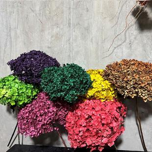 天然绣球永生花干花花束北欧日式家居店铺茶社婚庆高档布景软装饰