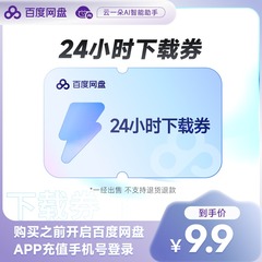 【填手机号直充】百度网盘24小时极速下载券  单次券