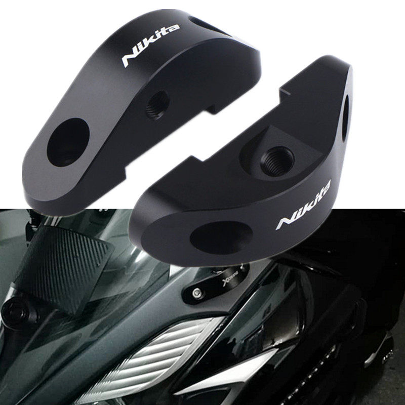适用光阳 赛艇 NIKITA250 nikita300 改装后视镜前移码转移支架
